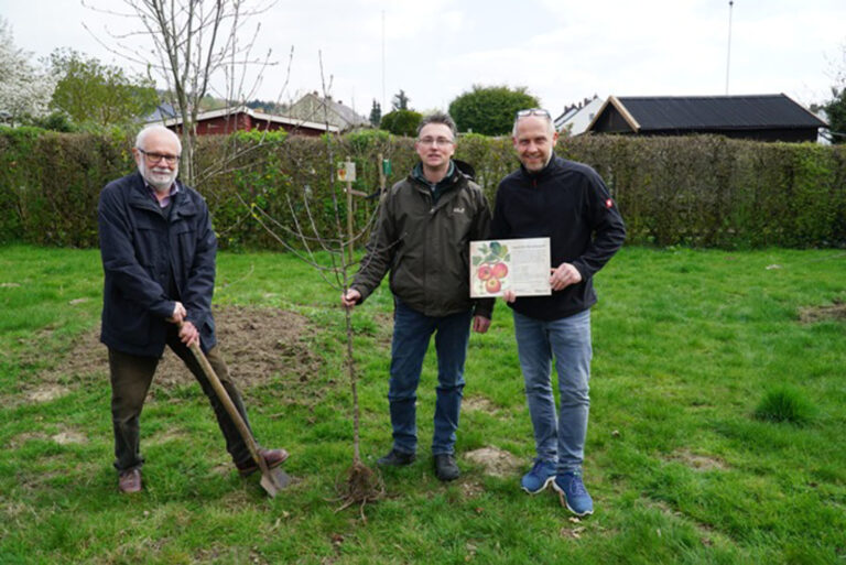 10 Jahrgang stiftet Apfelbaum als Abschiedsgeschenk